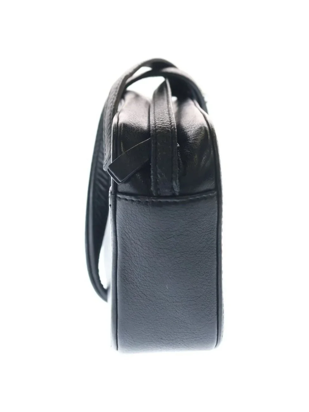 Balenciaga Everyday Leather Camera Shoulder Bag Black